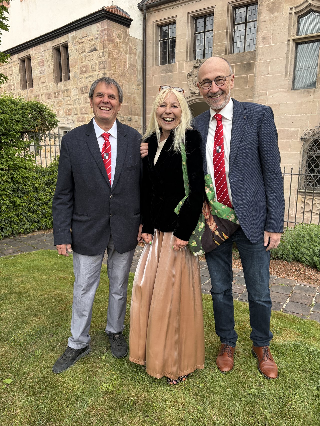 Foto der GRÜNEN-Fraktion im Rother Stadtrat: Richard Radle, Jutta Scheffler, Dr. Joachim Holz